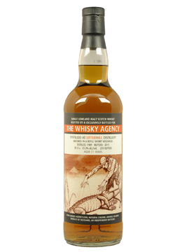 Littlemill 21 YO 1989/2011, 51.3%, The Whisky Agency, refill sherry hogshead